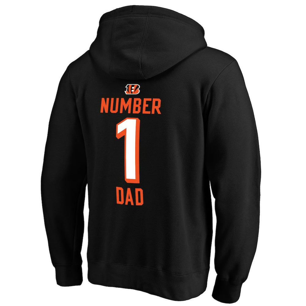 Cincinnati Bengals #1 Dad Pullover Hoodie - Black outlet