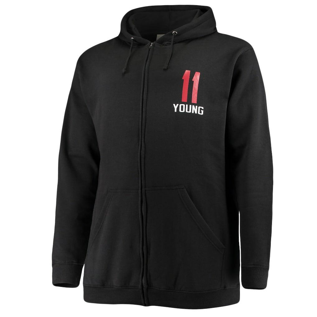 Trae Young Atlanta Hawks Big & Tall Player Name & Number Full-Zip Hoodie Jacket - Black | Fanatics cheap