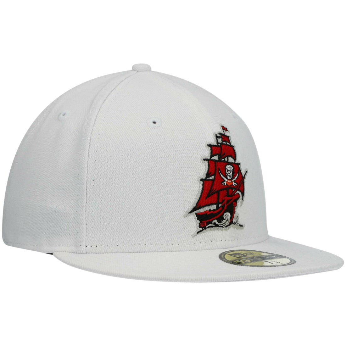 Tampa Bay Buccaneers New Era Omaha Alternate Logo 59FIFTY Fitted Hat - White discount