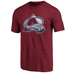 Colorado Avalanche Greatest Dad Tri-Blend T-Shirt Burgundy