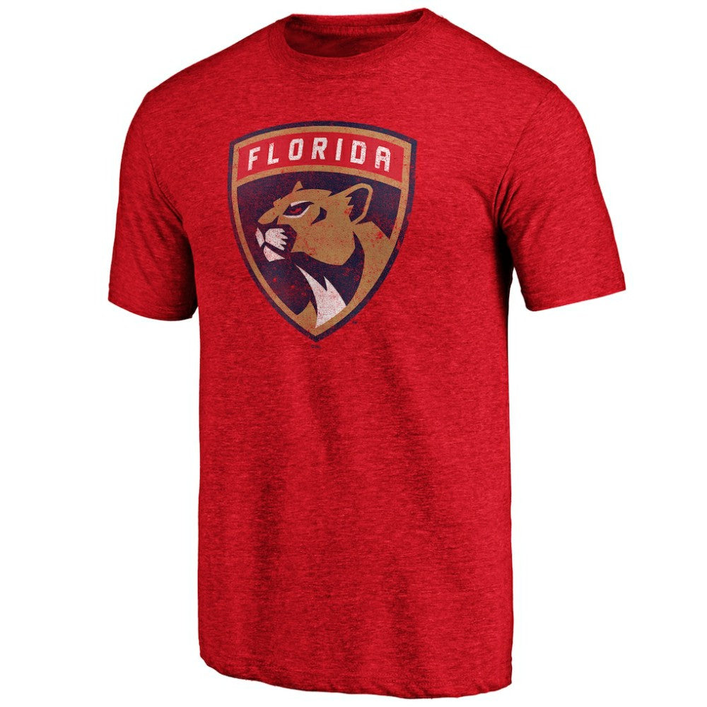 Florida Panthers Greatest Dad Tri-Blend T-Shirt Red