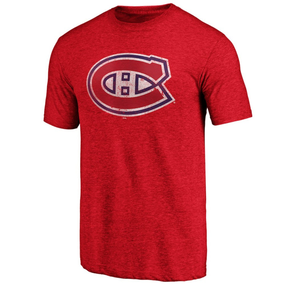 Montreal Canadiens Greatest Dad Tri-Blend T-Shirt Red