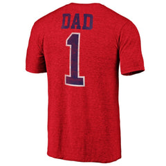 Montreal Canadiens Greatest Dad Tri-Blend T-Shirt Red