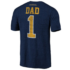 Nashville Predators Greatest Dad Tri-Blend T-Shirt Navy
