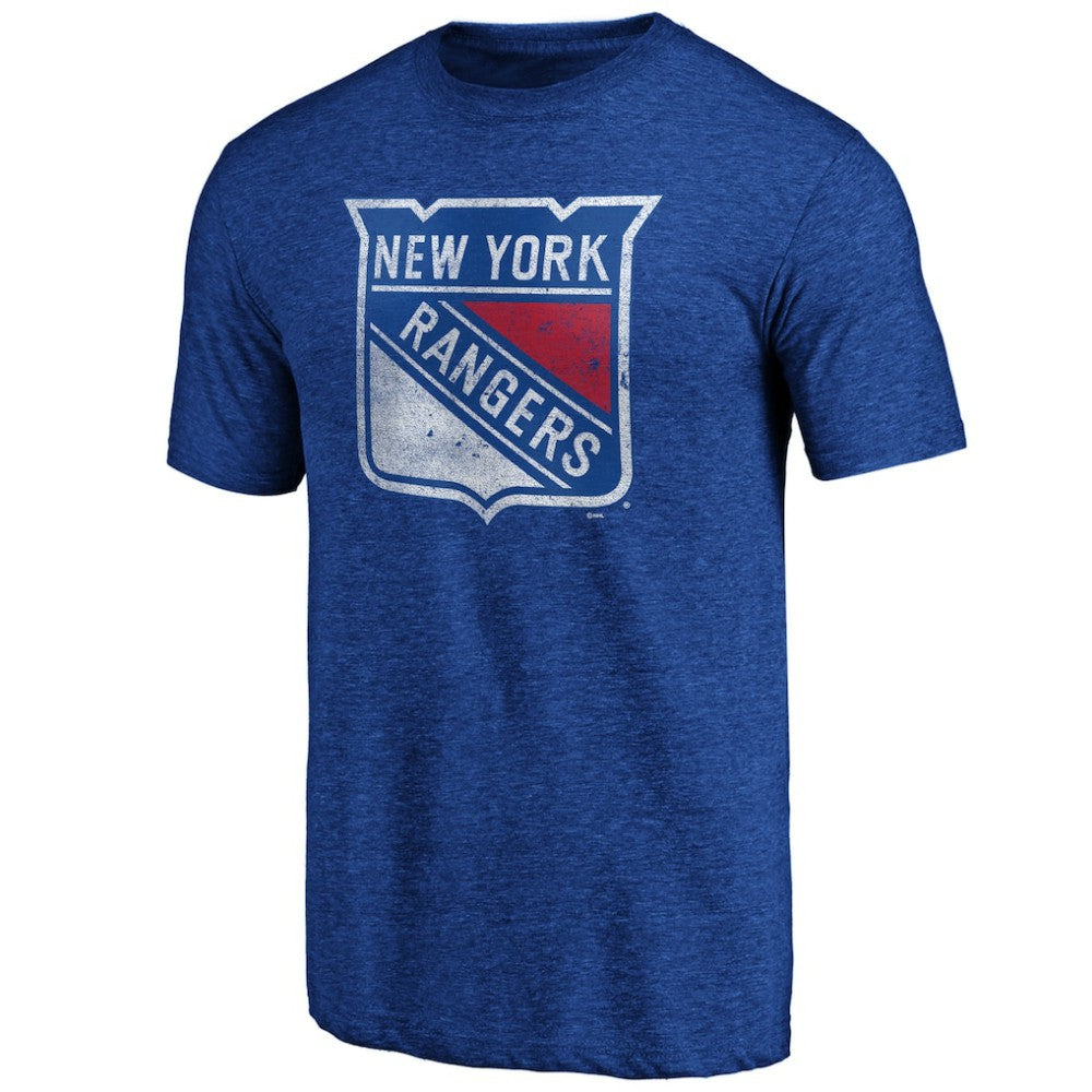 New York Rangers Greatest Dad Tri-Blend T-Shirt Blue