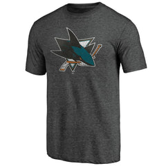 San Jose Sharks Greatest Dad Tri-Blend T-Shirt Charcoal