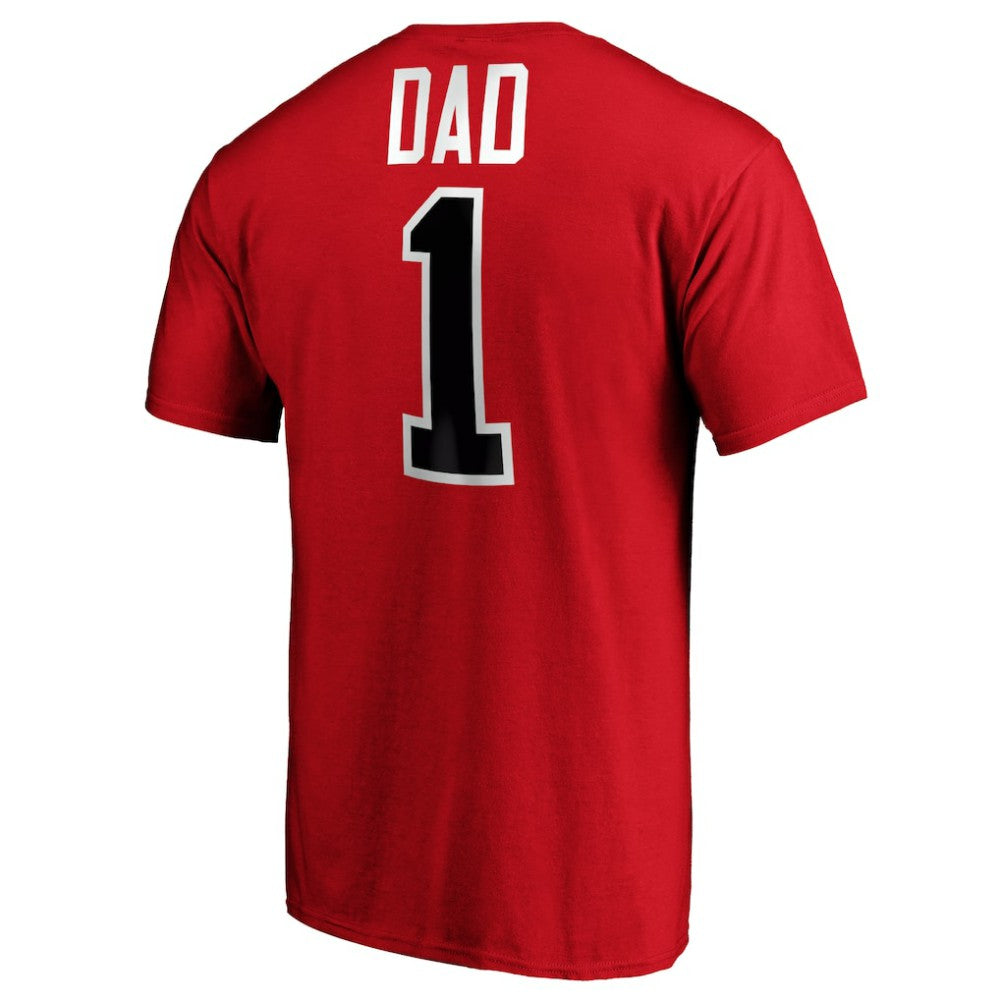 New Jersey Devils #1 Dad T-Shirt Red