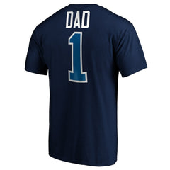 Winnipeg Jets #1 Dad T-Shirt Navy