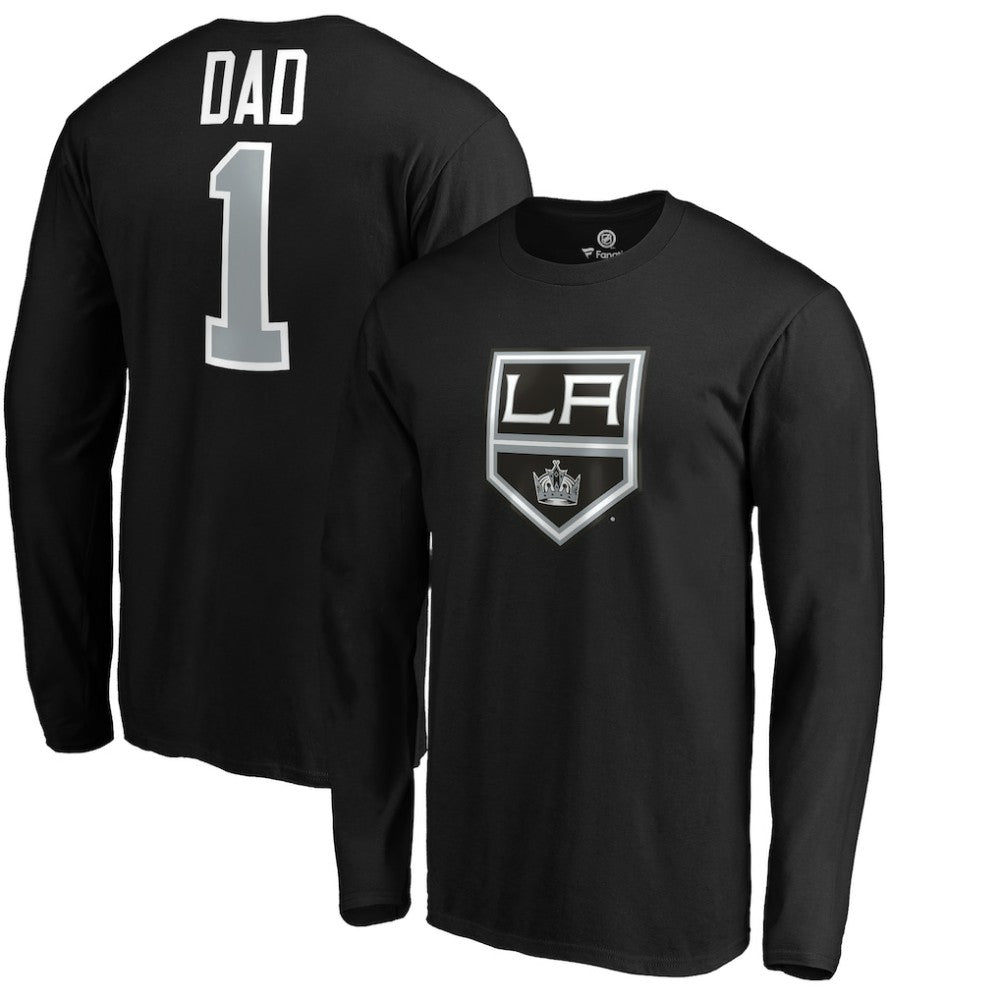 Los Angeles Kings #1 Dad Long Sleeve T-Shirt Black