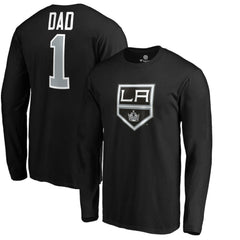 Los Angeles Kings #1 Dad Long Sleeve T-Shirt Black