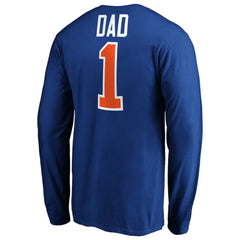 New York Islanders #1 Dad Long Sleeve T-Shirt Royal