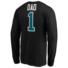 San Jose Sharks #1 Dad Long Sleeve T-Shirt Black