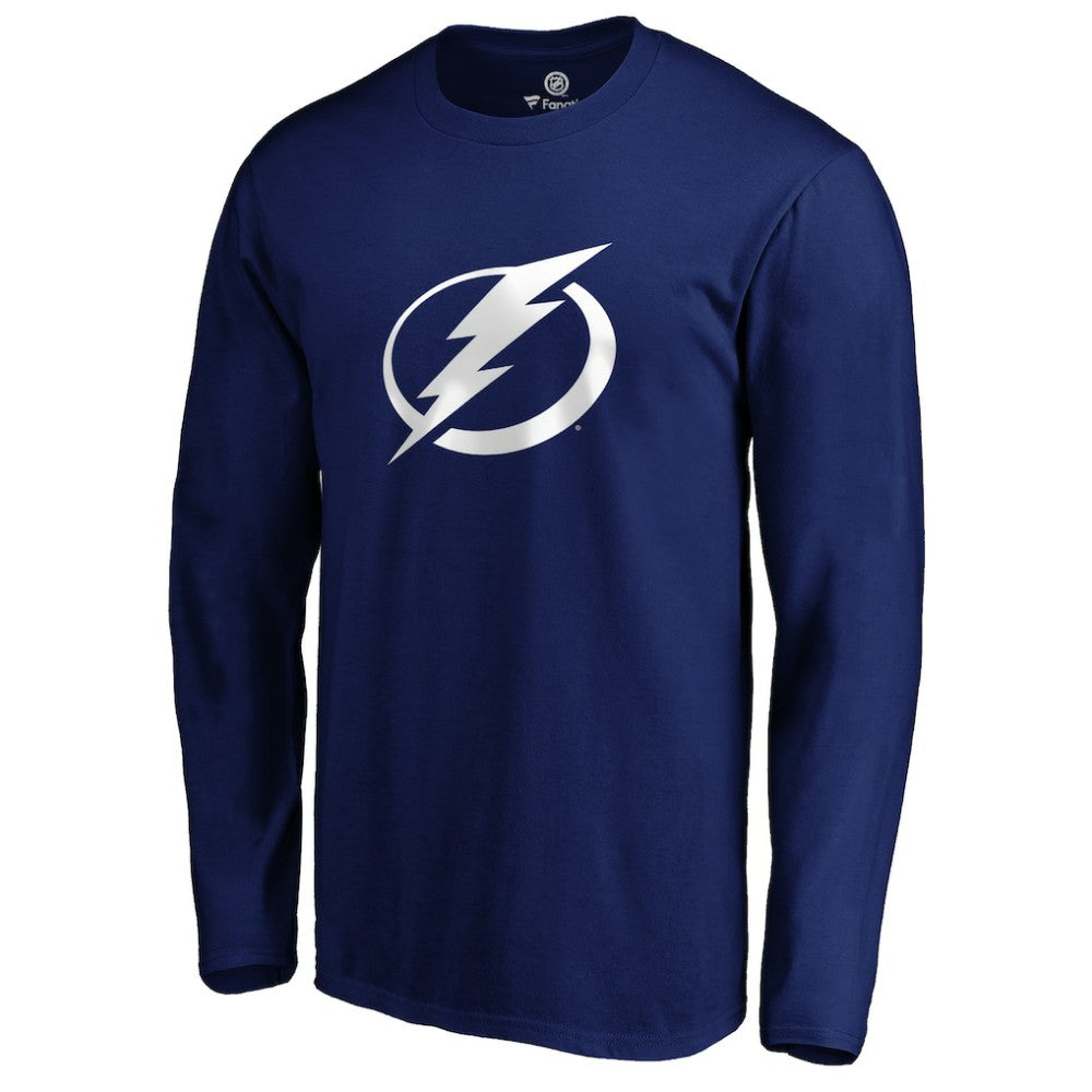 Tampa Bay Lightning #1 Dad Long Sleeve T-Shirt Blue