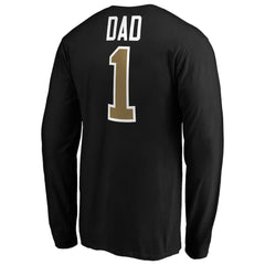 Vegas Golden Knights #1 Dad Long Sleeve T-Shirt Black
