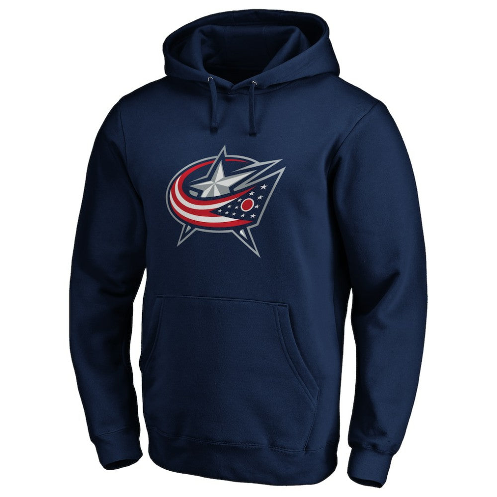 Columbus Blue Jackets #1 Dad Pullover Hoodie Navy