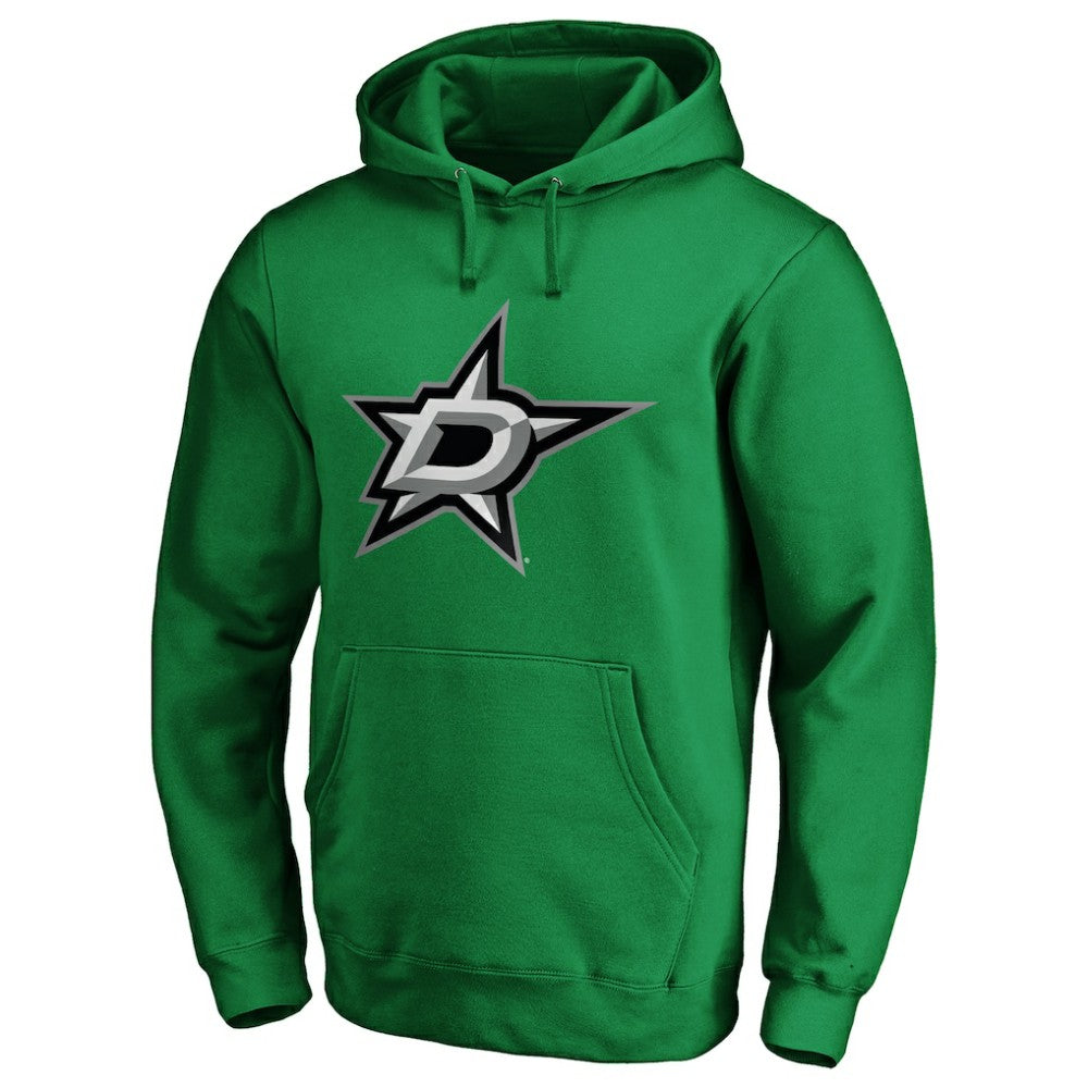 Dallas Stars #1 Dad Pullover Hoodie Kelly Green