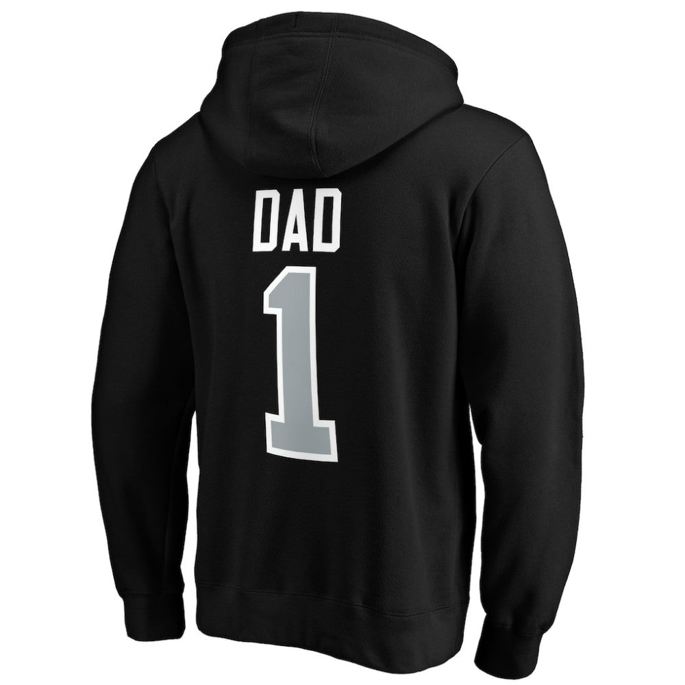 Los Angeles Kings #1 Dad Pullover Hoodie Black