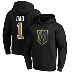 Vegas Golden Knights #1 Dad Pullover Hoodie Black