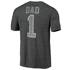 Los Angeles Kings Greatest Dad Tri-Blend T-Shirt Charcoal