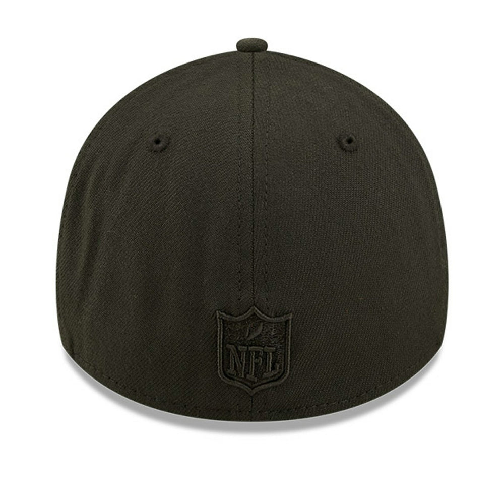 New York Jets New Era Black On Black 39THIRTY Flex Hat for sale