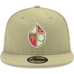 San Francisco 49ers New Era Omaha Throwback 59FIFTY Fitted Hat - Gold on sale