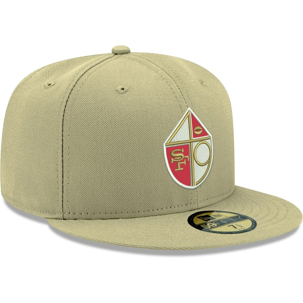 San Francisco 49ers New Era Omaha Throwback 59FIFTY Fitted Hat - Gold on sale