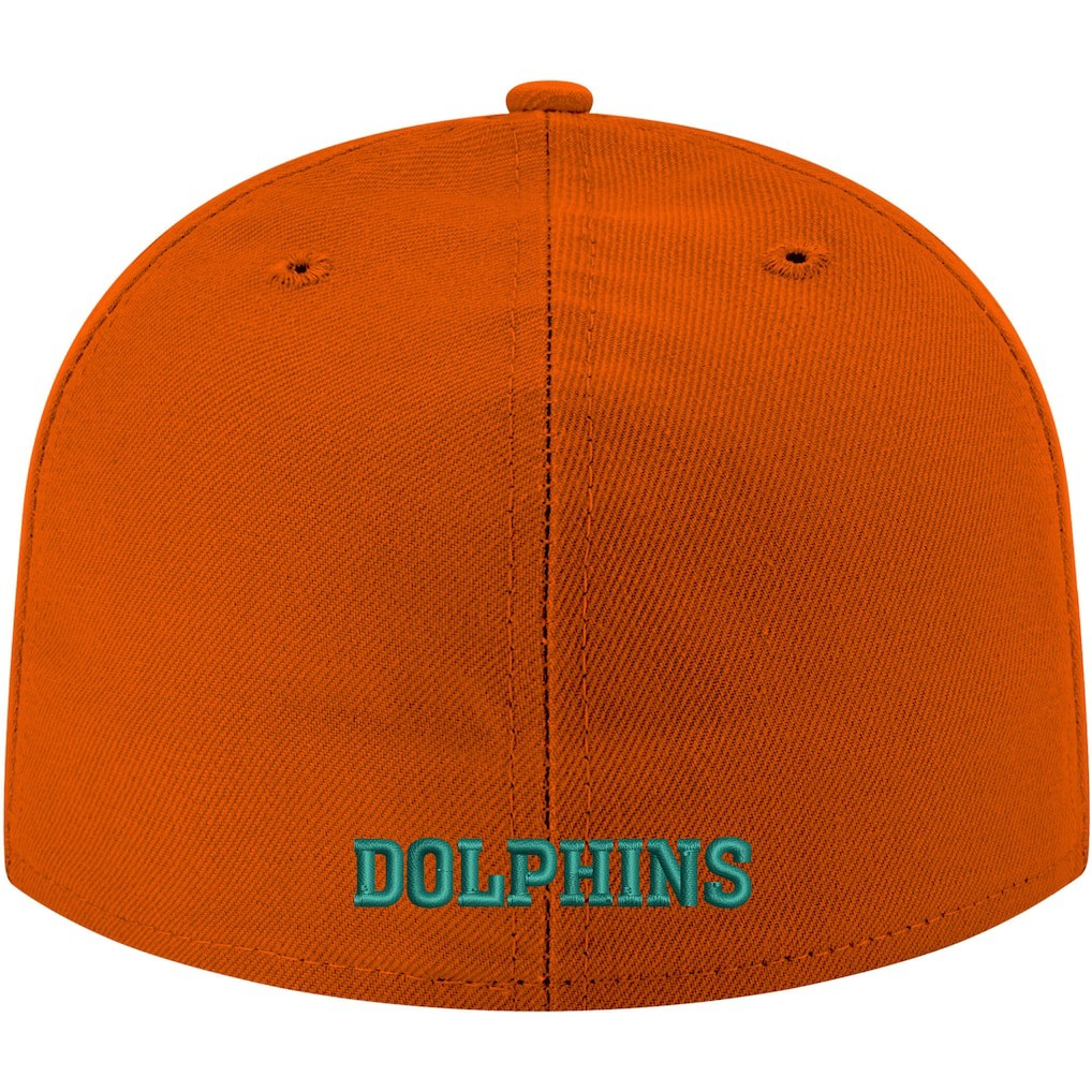 Miami Dolphins New Era Omaha Throwback 59FIFTY Fitted Hat - Orange online