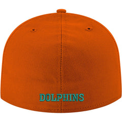 Miami Dolphins New Era Omaha Throwback 59FIFTY Fitted Hat - Orange online