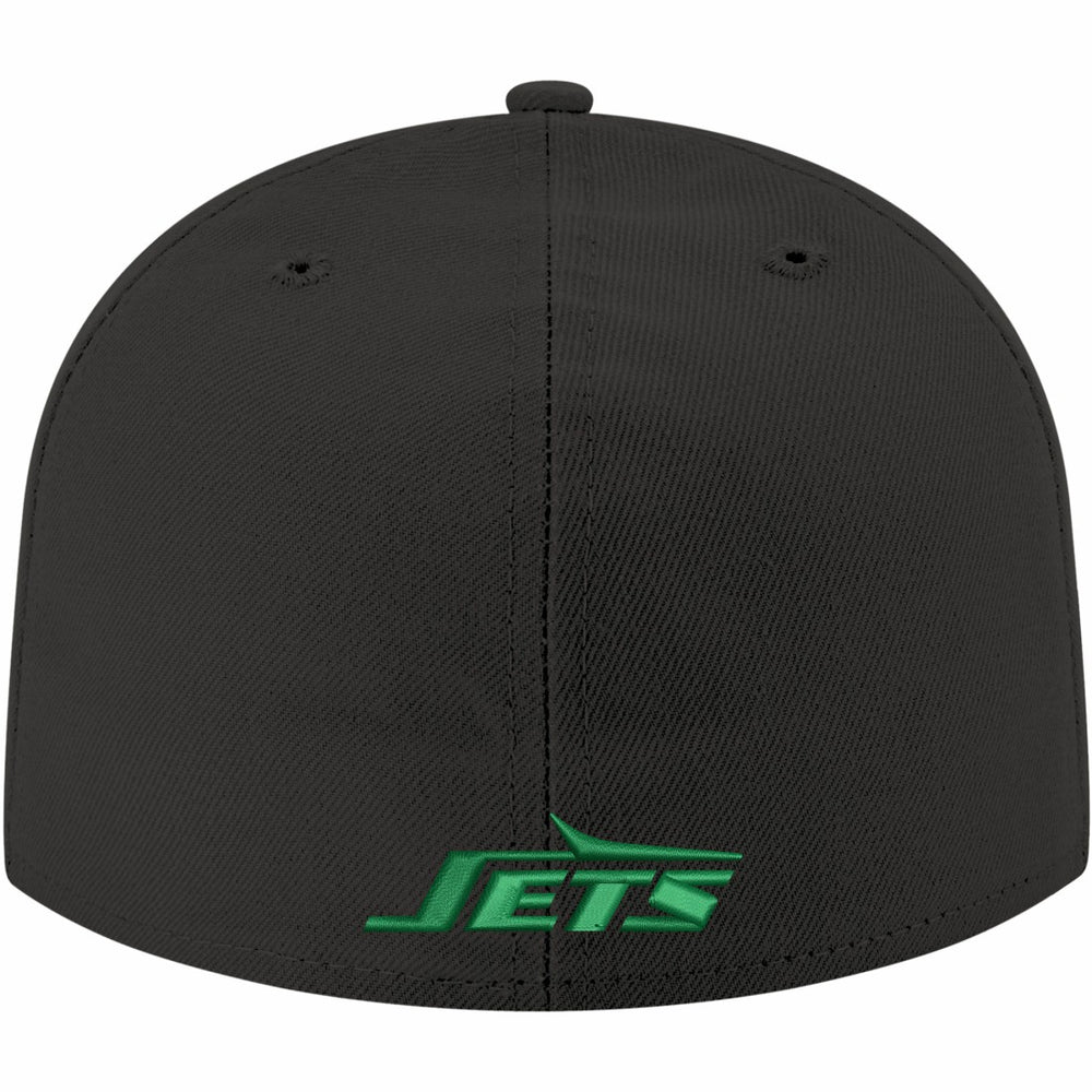 New York Jets New Era Omaha Throwback 59FIFTY Fitted Hat - Black for sale
