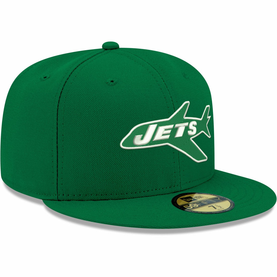 New York Jets New Era Omaha Throwback 59FIFTY Fitted Hat - Kelly Green sale