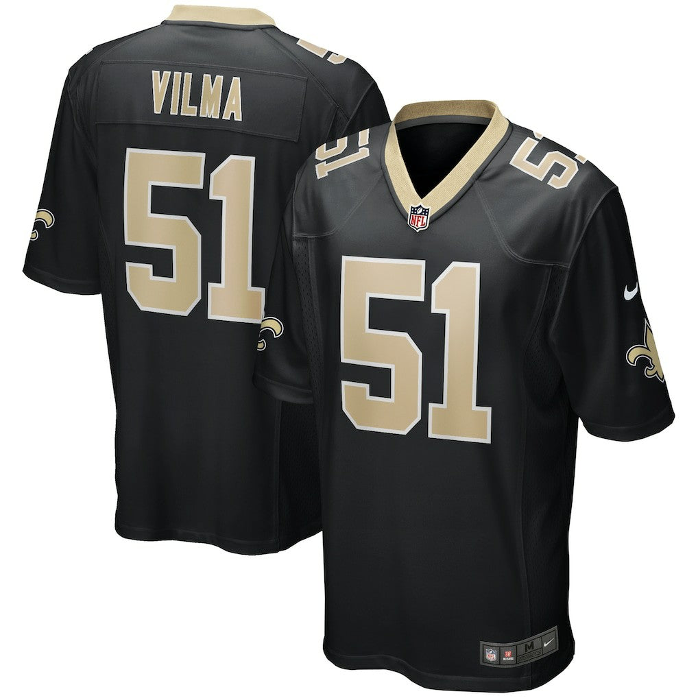 Jonathan Vilma New Orleans Saints Game Retired Player Jersey - Black | Nike outlet