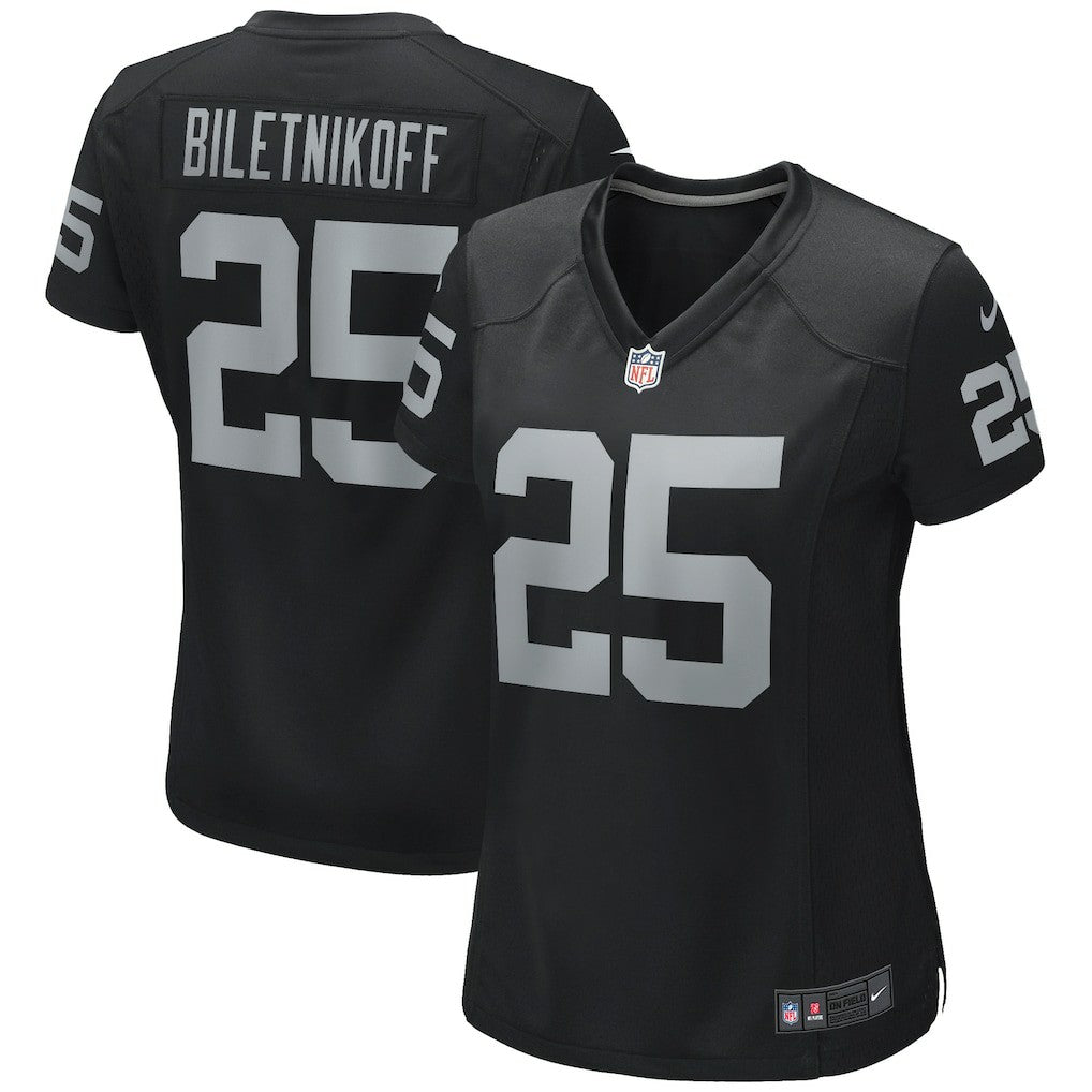 Fred Biletnikoff Las Vegas Raiders Women's Game Retired Player Jersey - Black | Nike for sale