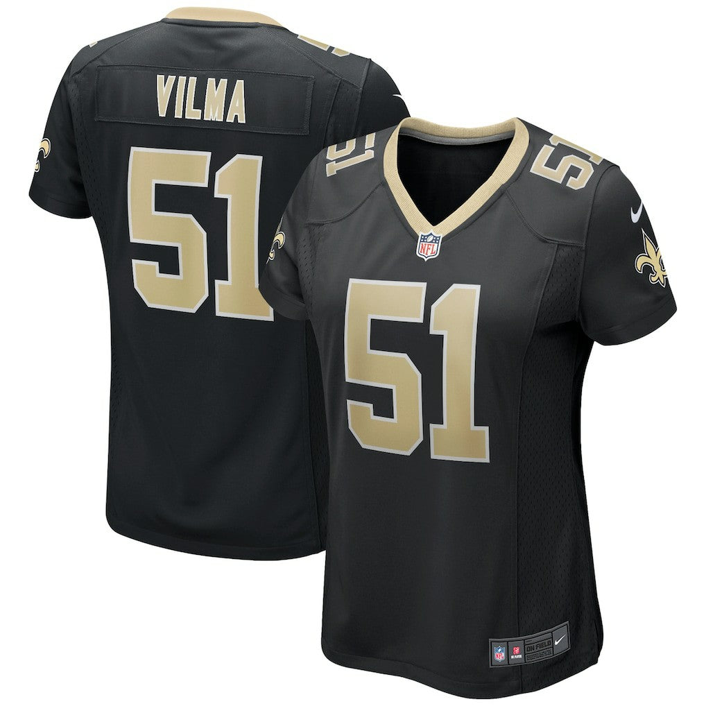 Jonathan Vilma New Orleans Saints Women's Game Retired Player Jersey - Black | Nike for sale