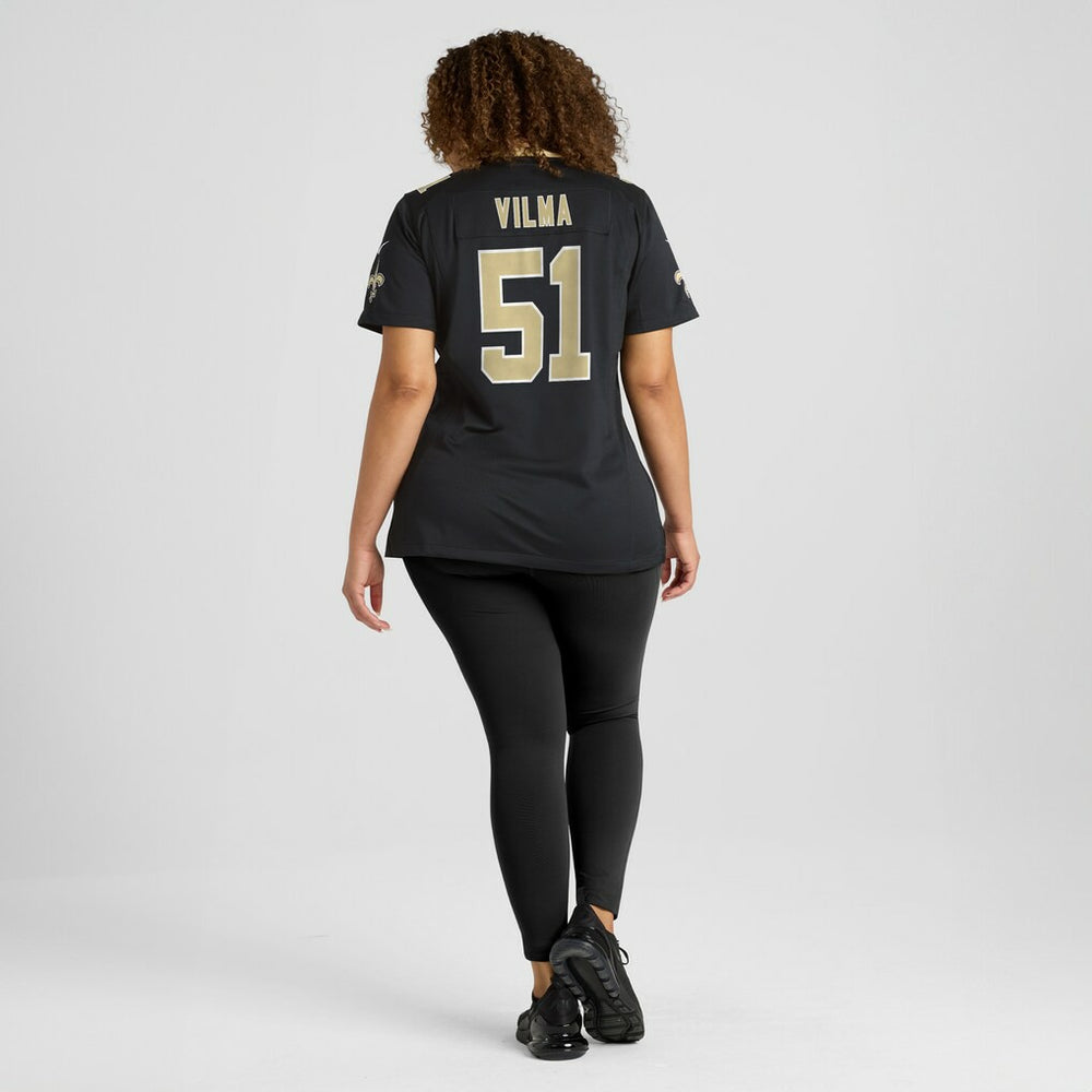 Jonathan Vilma New Orleans Saints Women's Game Retired Player Jersey - Black | Nike for sale