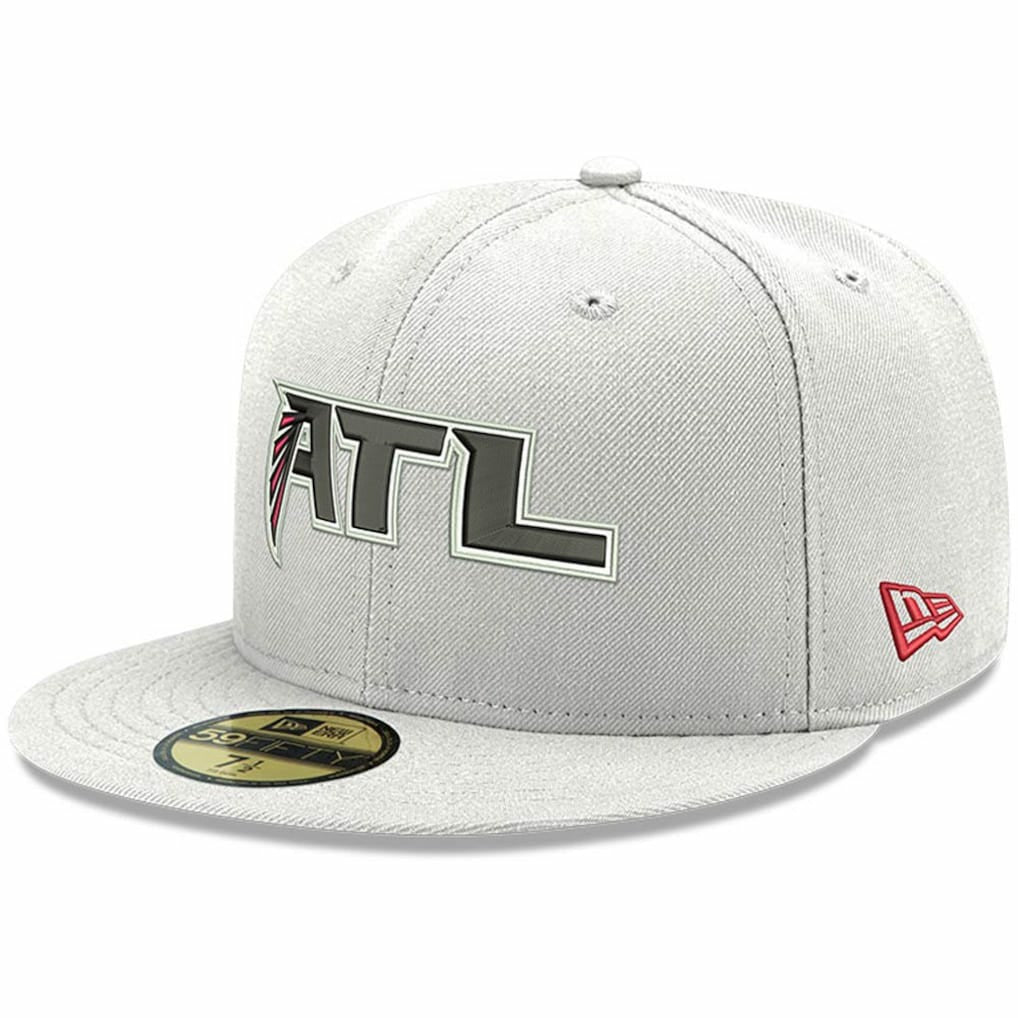 Atlanta Falcons New Era Omaha ATL 59FIFTY Fitted Hat - White cheap