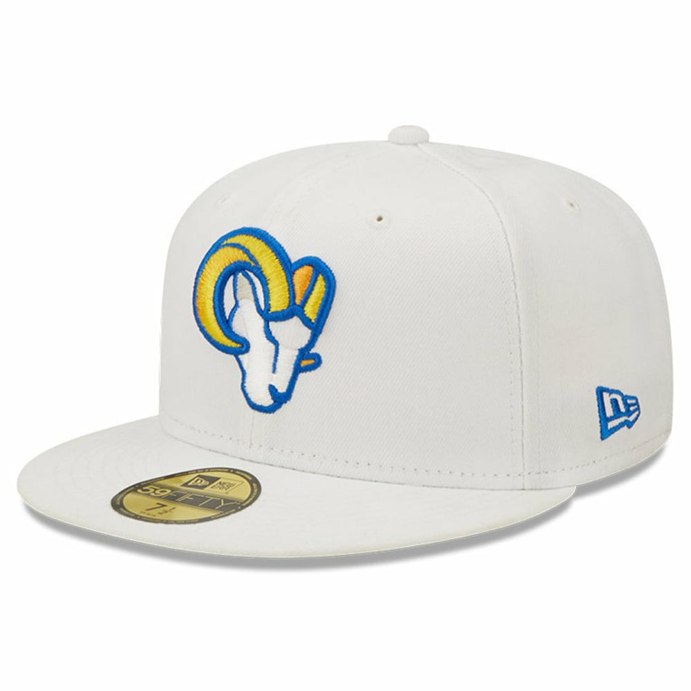 Los Angeles Rams New Era Omaha Ram Head 59FIFTY Fitted Hat - White cheap