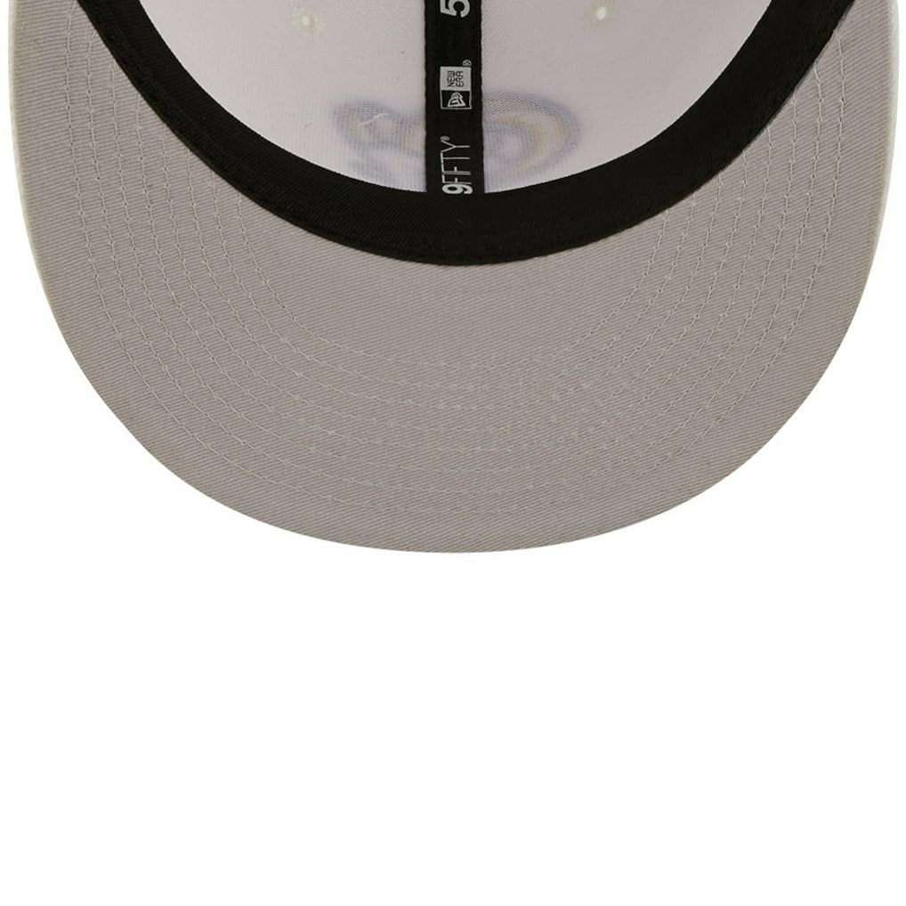 Los Angeles Rams New Era Omaha Ram Head 59FIFTY Fitted Hat - White cheap