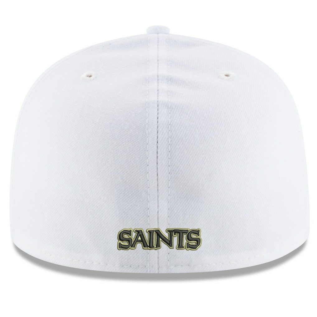 New Orleans Saints New Era Omaha Alternate Logo 59FIFTY Fitted Hat - White for sale