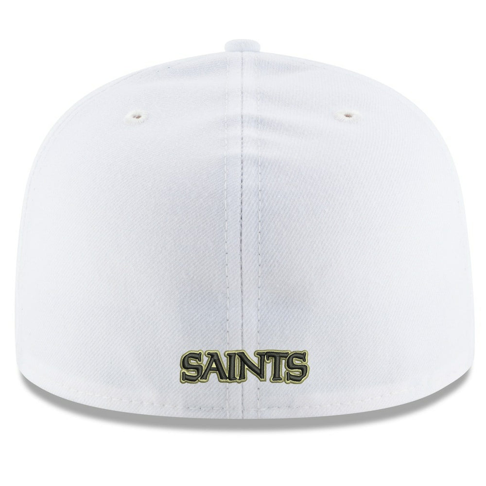 New Orleans Saints New Era Omaha Alternate Logo 59FIFTY Fitted Hat - White for sale