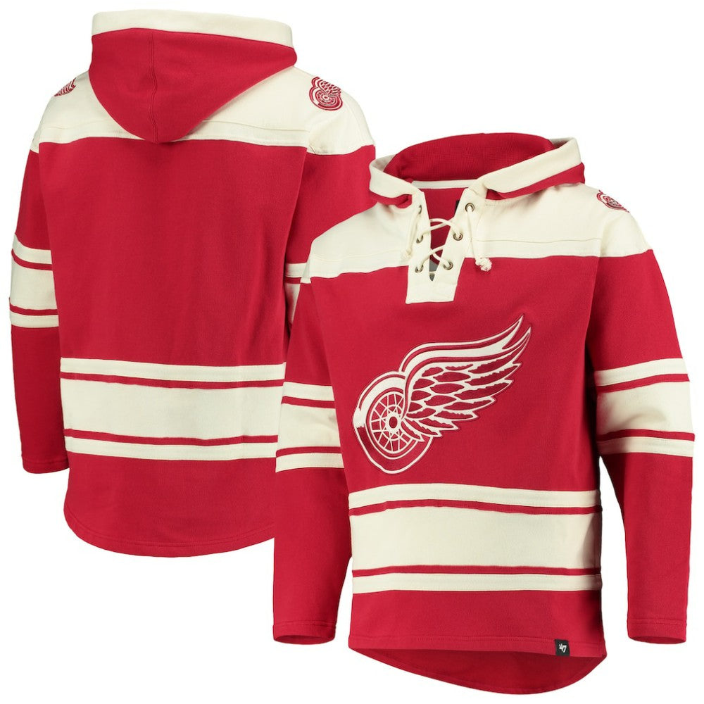 Detroit Red Wings '47 Superior Lacer Hoodie Red