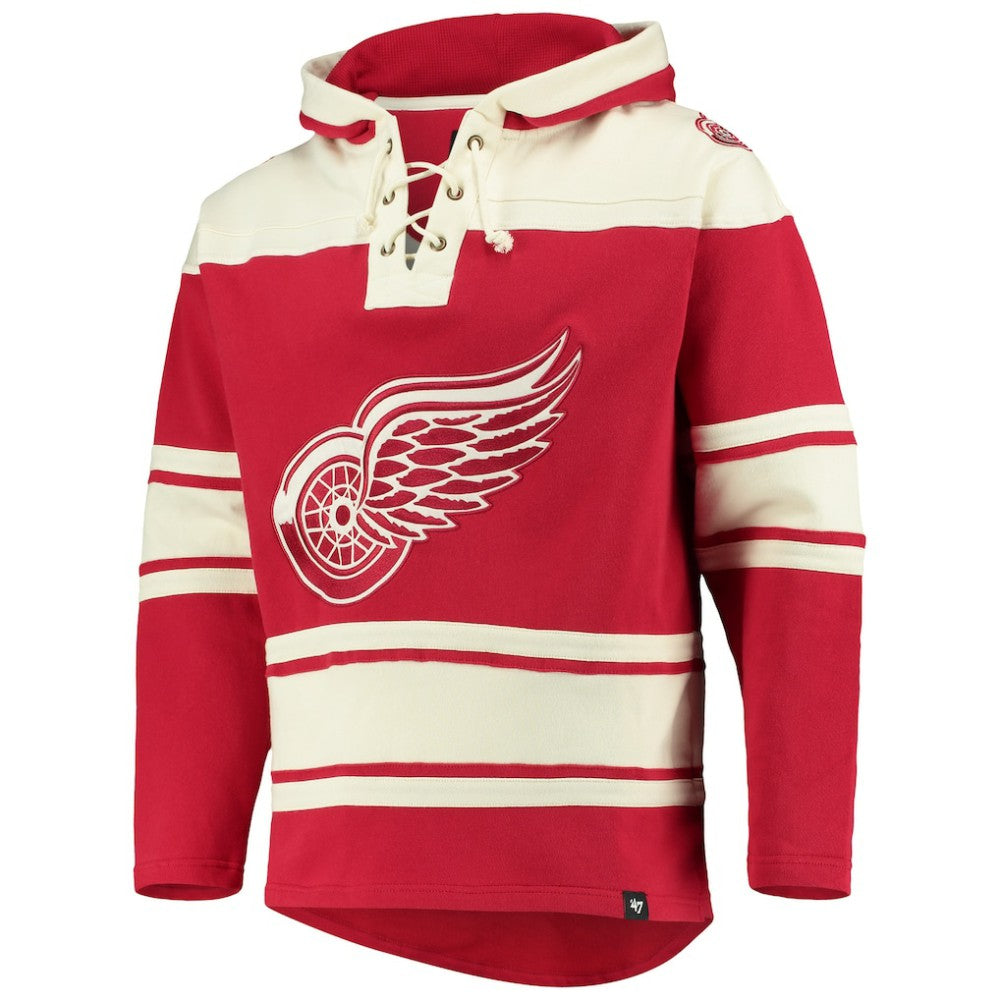 Detroit Red Wings '47 Superior Lacer Hoodie Red