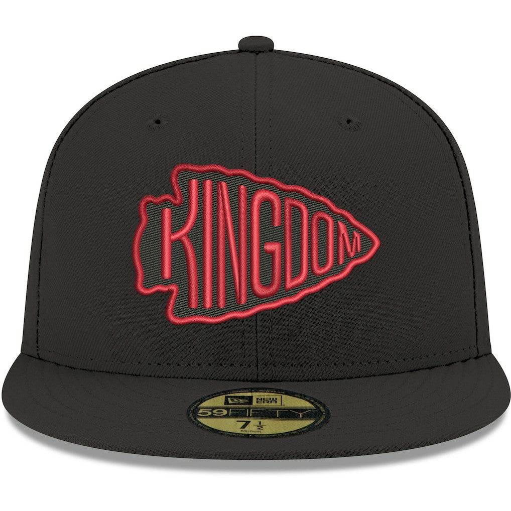 Kansas City Chiefs New Era Omaha 59FIFTY Fitted Hat - Black sale