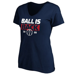 Washington Wizards Women's Ball Is Back V-Neck T-Shirt - Navy on sale