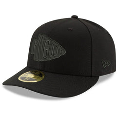 Kansas City Chiefs New Era Alternate Logo Black on Black Low Profile 59FIFTY II Fitted Hat - Black discount