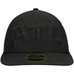 Atlanta Falcons New Era Alternate Logo Black on Black Low Profile 59FIFTY II Fitted Hat - Black sale