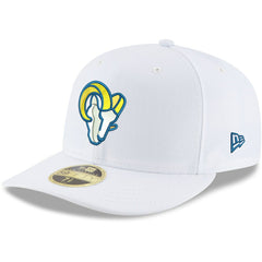 Los Angeles Rams New Era Omaha Low Profile 59FIFTY Fitted Hat - White discount