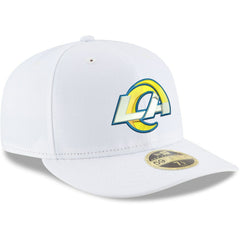 Los Angeles Rams New Era Omaha Low Profile 59FIFTY Fitted Hat - White on sale