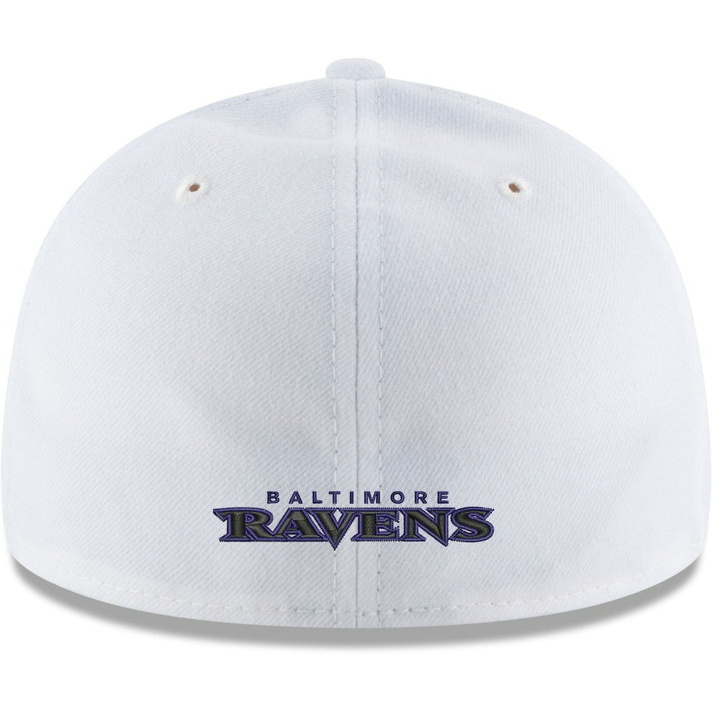 Baltimore Ravens New Era Omaha Low Profile 59FIFTY Fitted Hat - White cheap