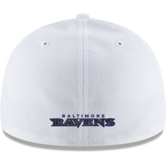 Baltimore Ravens New Era Omaha Low Profile 59FIFTY Fitted Hat - White cheap