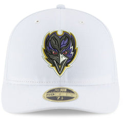Baltimore Ravens New Era Omaha Low Profile 59FIFTY Fitted Hat - White cheap